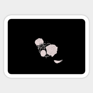 Hanahaki - White Rose Sticker